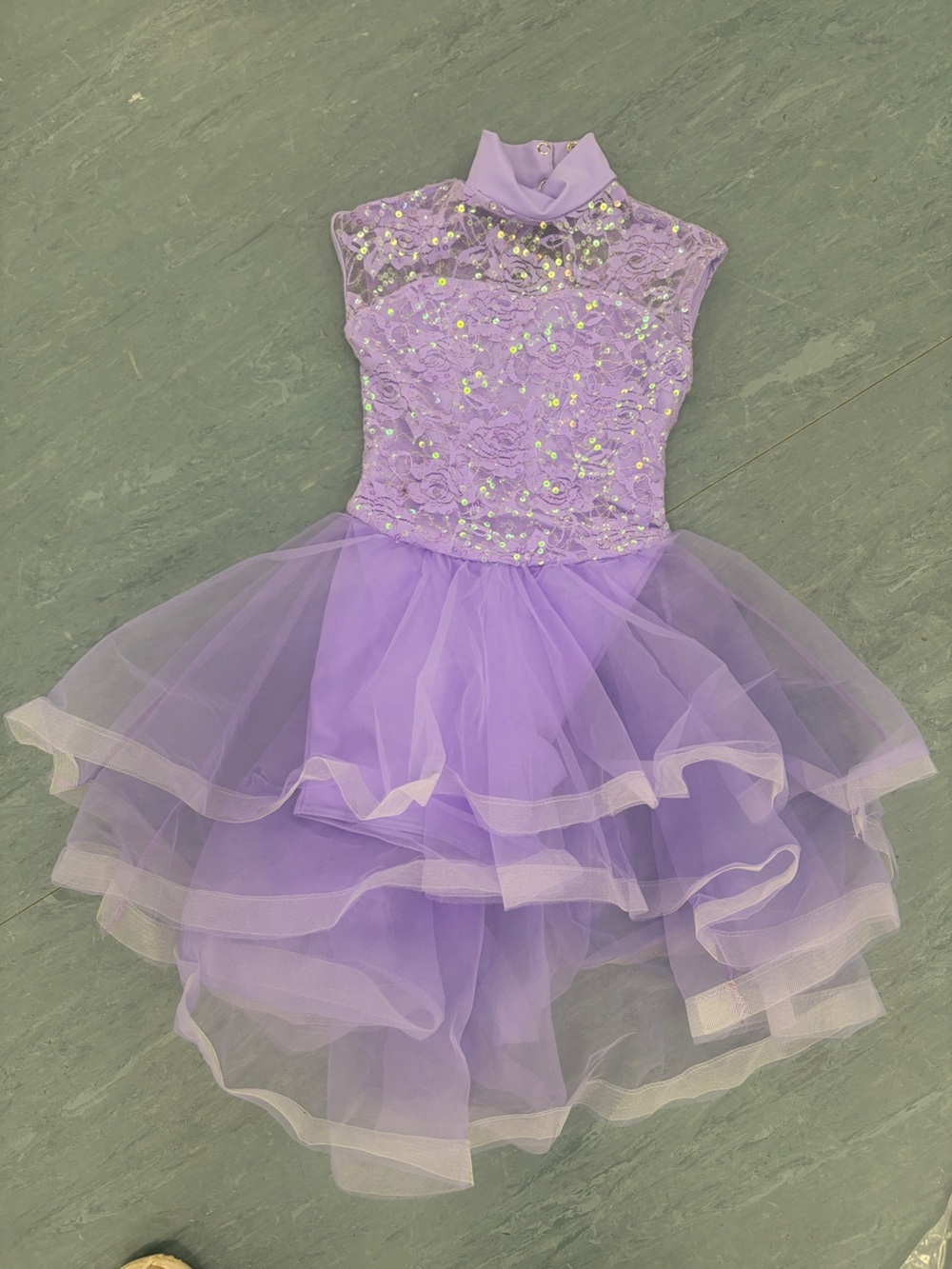 Weissman Lavender Sequin Tulle Dance Costume